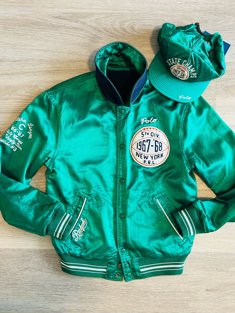 Polo Ralph Lauren Reversible Varsity Jacket w/ Matching Cap. NWT